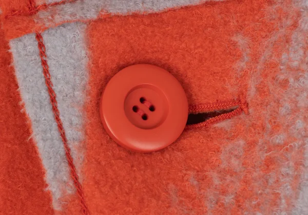 ISSEY MIYAKE Patterned High Neck Coat K-164941_005