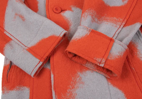 ISSEY MIYAKE Patterned High Neck Coat K-164941_007