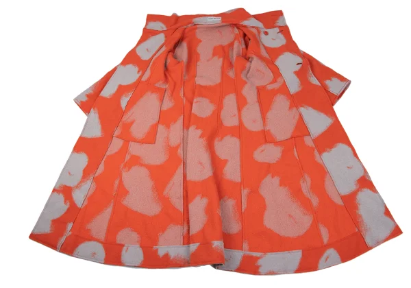 ISSEY MIYAKE Patterned High Neck Coat K-164941_011