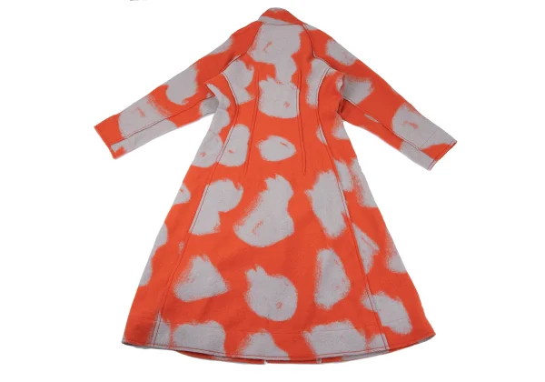 ISSEY MIYAKE Patterned High Neck Coat K-164941_012