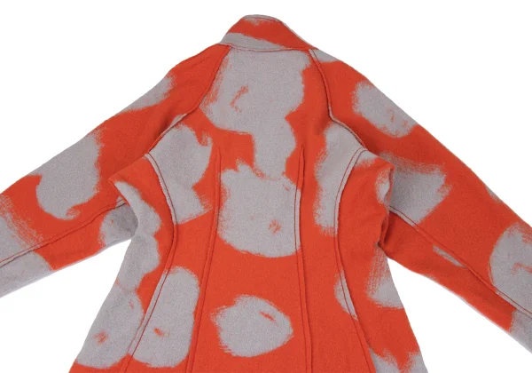 ISSEY MIYAKE Patterned High Neck Coat K-164941_013