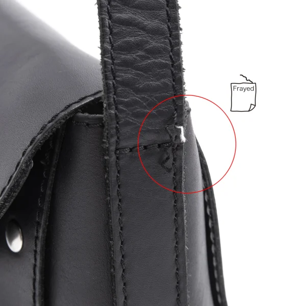 MM6 MAISON MARGIELA Studs Crack Foil Leather Shoulder Bag K-164943_006