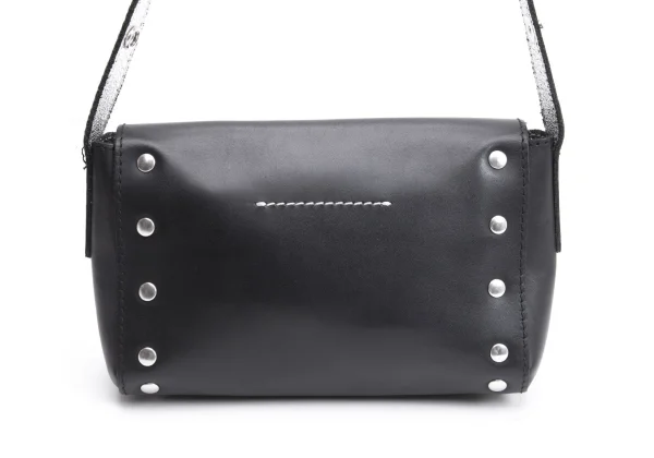 MM6 MAISON MARGIELA Studs Crack Foil Leather Shoulder Bag K-164943_007
