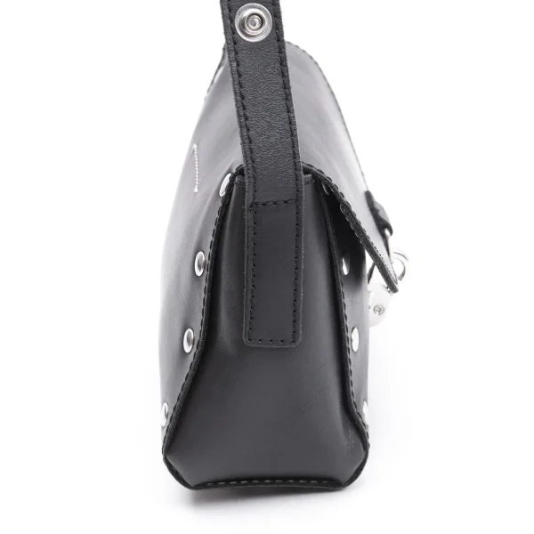 MM6 MAISON MARGIELA Studs Crack Foil Leather Shoulder Bag K-164943_009