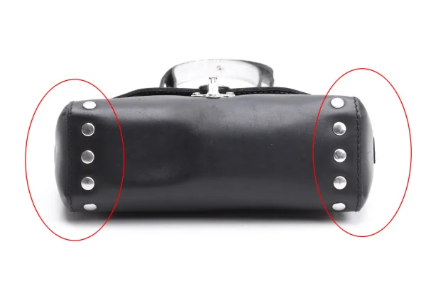 MM6 MAISON MARGIELA Studs Crack Foil Leather Shoulder Bag K-164943_010