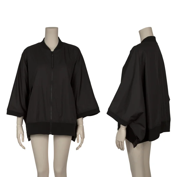 Y's for living Fleece Lined MA-1 Poncho Black Free K-164947_001