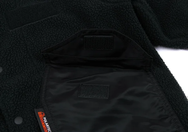 COMME des GARCONS HOMME Nylon Switching Poly Fleece Jacket K-164950_012