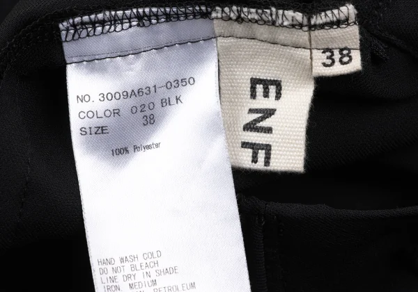 ENFOLD Back Gather Tuck Wide Cropped Pants K-164952_010