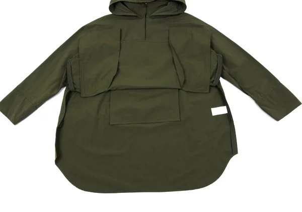 UN3D. Rayon Blend Back Long Pullover Hooded Jacket K-164955_014