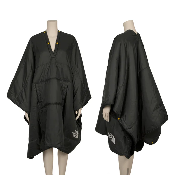 THE NORTH FACE Waona Fuzzy Blanket Fleece Lining Poncho Blanket Black F K-164956_001