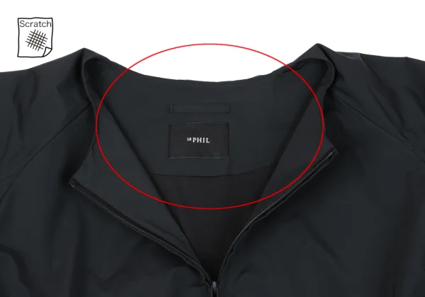 LE PHIL Nylon Stretch Gather Sleeve Zip Blouson K-164957_004