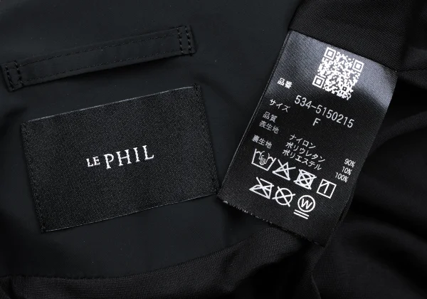 LE PHIL Nylon Stretch Gather Sleeve Zip Blouson K-164957_016