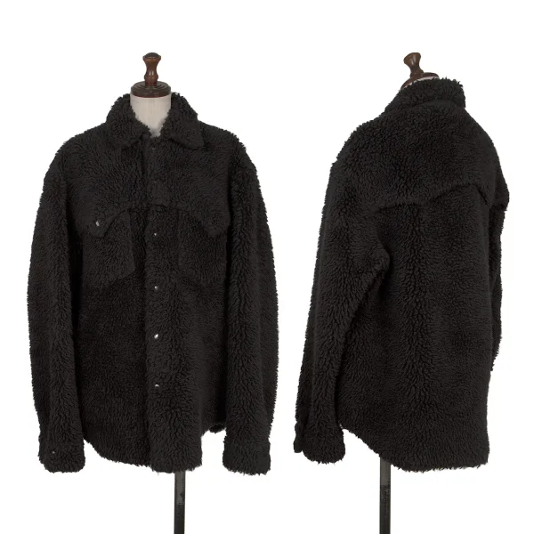 JOE McCOY Wool Snap Boa Jacket Black 40 K-164958_001