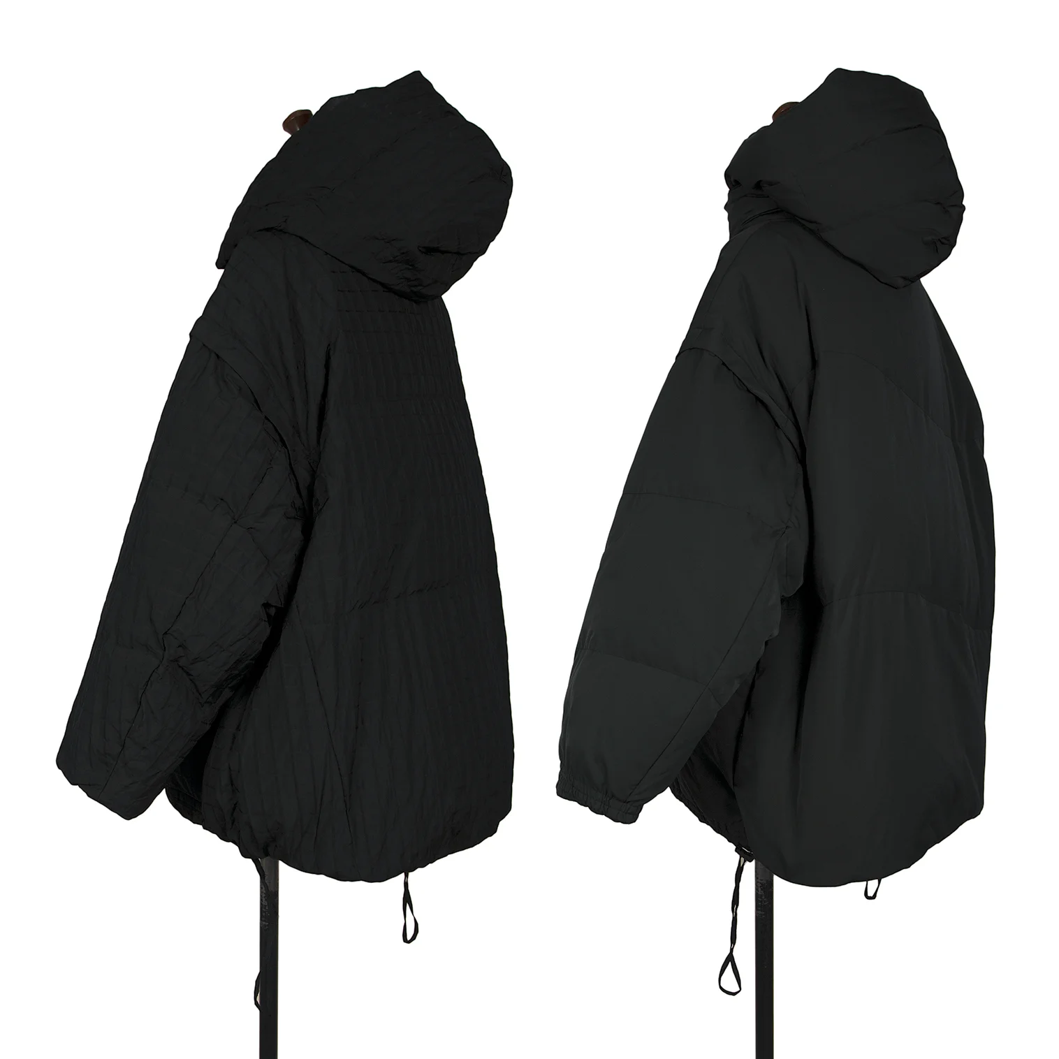 メゾンスペシャルMAISON SPECIAL 裏チェック織りフード着脱