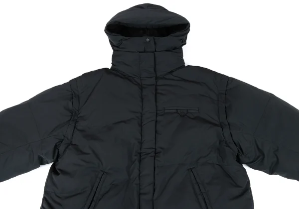 MAISON SPECIAL Check Weave Lining Detachable Hood Reversible Down Jacket K-164961_004
