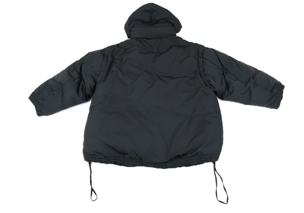 MAISON SPECIAL Check Weave Lining Detachable Hood Reversible Down Jacket K-164961_014