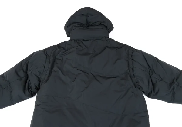 MAISON SPECIAL Check Weave Lining Detachable Hood Reversible Down Jacket K-164961_015