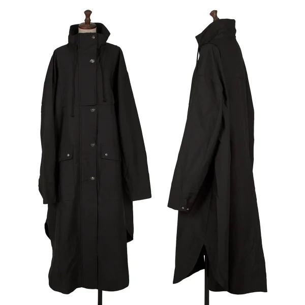 メゾンスペシャルMAISON SPECIAL ポリターンロックモッズコート 黒M (K