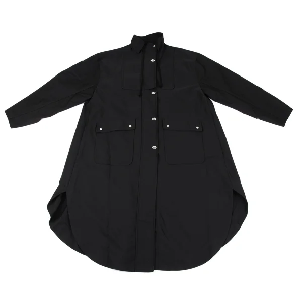 メゾンスペシャルMAISON SPECIAL ポリターンロックモッズコート 黒M (K