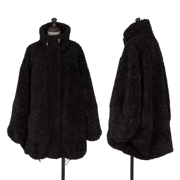 メゾンスペシャルMAISON SPECIAL ドローコードボアジャケット 黒Free