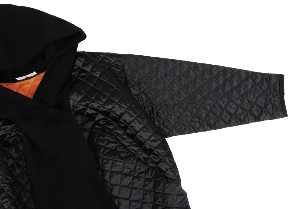 REALITY STUDIO Wool Blend Switching Design Quilting Hooded Coat K-164966_006