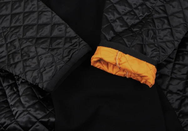 REALITY STUDIO Wool Blend Switching Design Quilting Hooded Coat K-164966_007