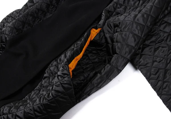 REALITY STUDIO Wool Blend Switching Design Quilting Hooded Coat K-164966_009