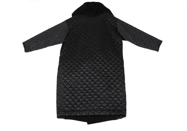 REALITY STUDIO Wool Blend Switching Design Quilting Hooded Coat K-164966_012