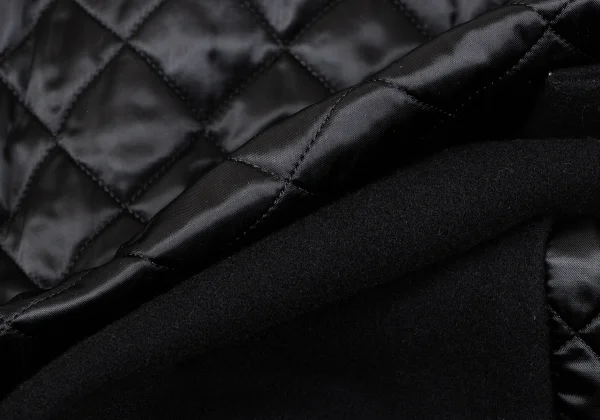 REALITY STUDIO Wool Blend Switching Design Quilting Hooded Coat K-164966_013