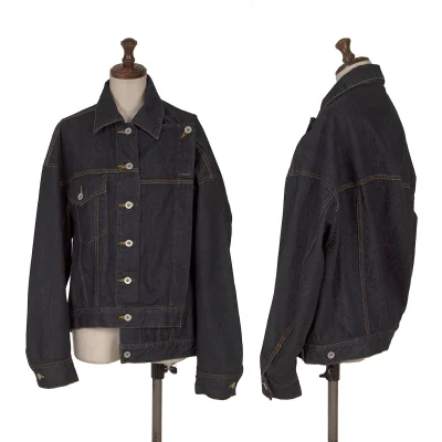 nagonstans Cotton Wrap Design Denim Jacket