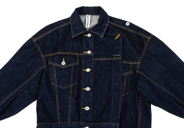 nagonstans Cotton Wrap Design Denim Jacket K-164967_003