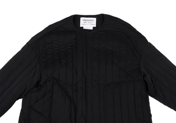 nagonstans Poly Stitch Stripe Padded Collarless Jacket K-164969_003