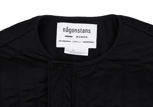 nagonstans Poly Stitch Stripe Padded Collarless Jacket K-164969_004
