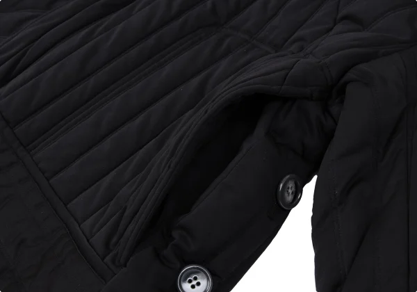 nagonstans Poly Stitch Stripe Padded Collarless Jacket K-164969_011