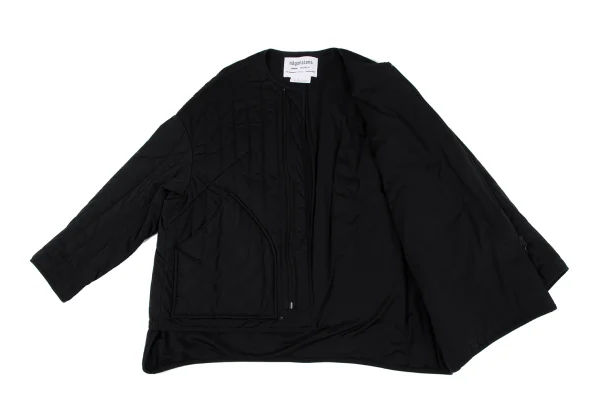 nagonstans Poly Stitch Stripe Padded Collarless Jacket K-164969_015