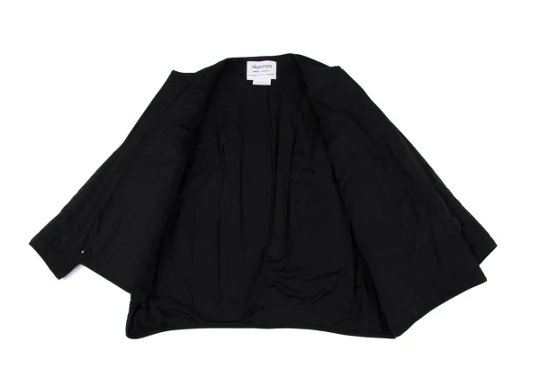 nagonstans Poly Stitch Stripe Padded Collarless Jacket K-164969_016