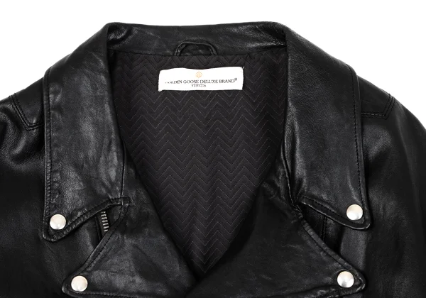 GOLDEN GOOSE Zigzag Lined Motorcycle Jacket K-164970_004