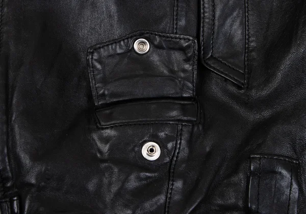 GOLDEN GOOSE Zigzag Lined Motorcycle Jacket K-164970_012