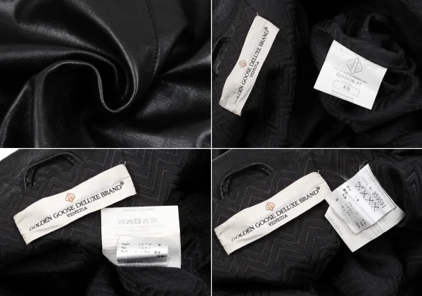 GOLDEN GOOSE Zigzag Lined Motorcycle Jacket K-164970_018