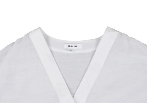 HELMUT LANG Cotton Silk See-through Blouse K-164973_004