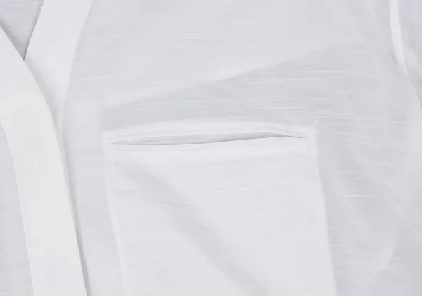 HELMUT LANG Cotton Silk See-through Blouse K-164973_005