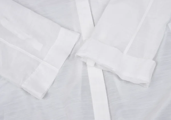 HELMUT LANG Cotton Silk See-through Blouse K-164973_009