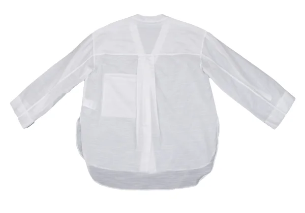 HELMUT LANG Cotton Silk See-through Blouse K-164973_014
