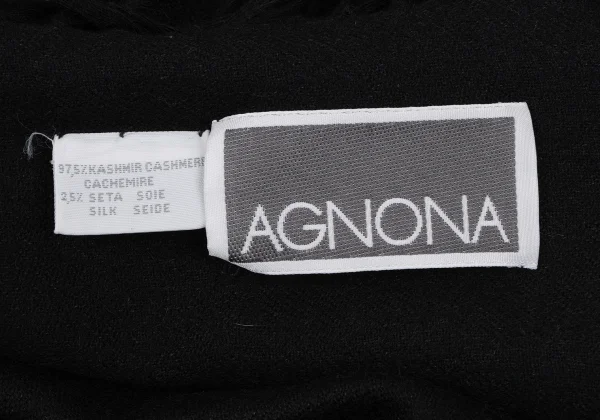 AGNONA Silk Blended Cashmere Fringe Stole K-164978_006