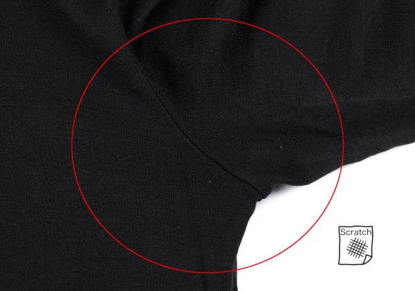 Yohji Yamamoto NOIR Turtle Neck Wool T Shirt K-164979_004