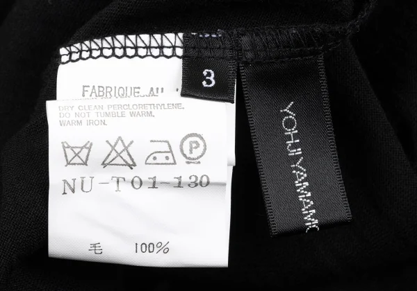 Yohji Yamamoto NOIR Turtle Neck Wool T Shirt K-164979_014