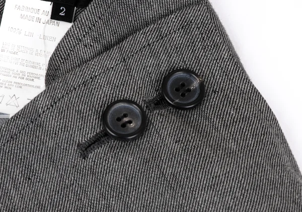 Yohji Yamamoto NOIR Linen Waist Wrap Skirt K-164980_004