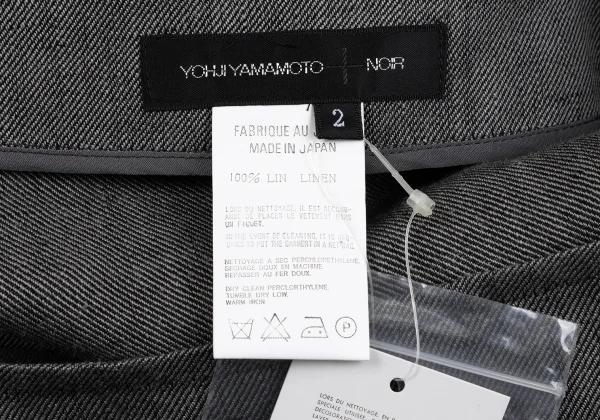 Yohji Yamamoto NOIR Linen Waist Wrap Skirt K-164980_012