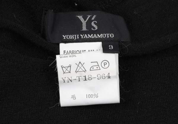 Y's Wool Long Sleeve Top K-164981_014