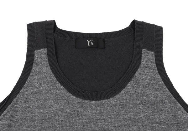 Y's Cotton Wool Switching Design Tank Top K-164983_007